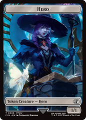 Hero (0006) // Wizard (0015) Double-Sided Token [FINAL FANTASY Tokens] | Empire Gaming NC