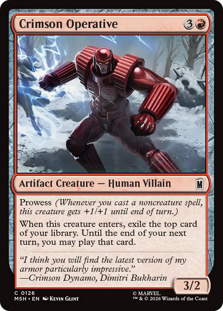 Crimson Operative [Marvel Super Heroes] | Empire Gaming NC