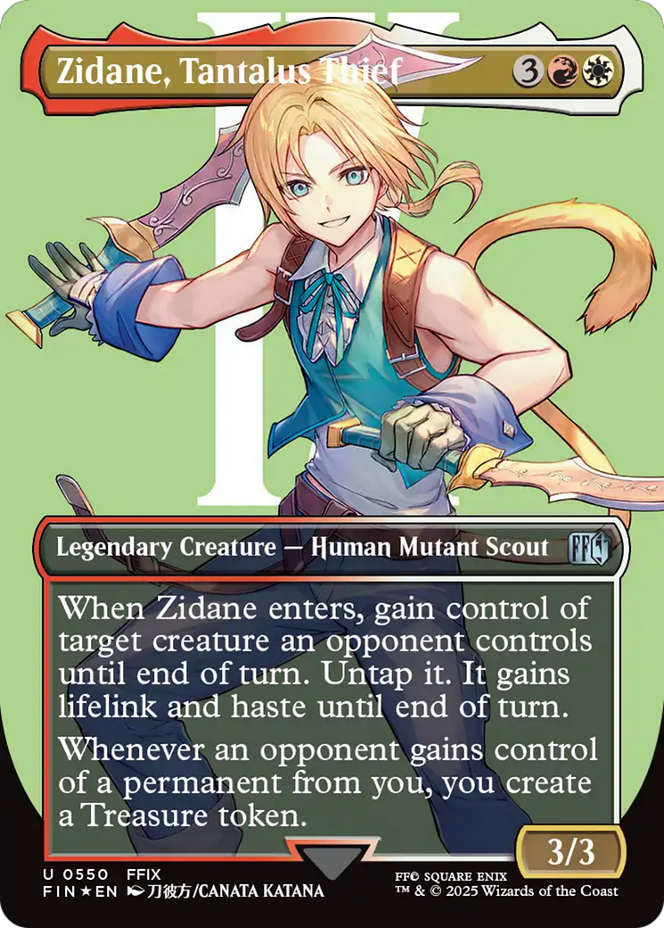 Zidane, Tantalus Thief (Borderless) (Surge Foil) [FINAL FANTASY] | Empire Gaming NC