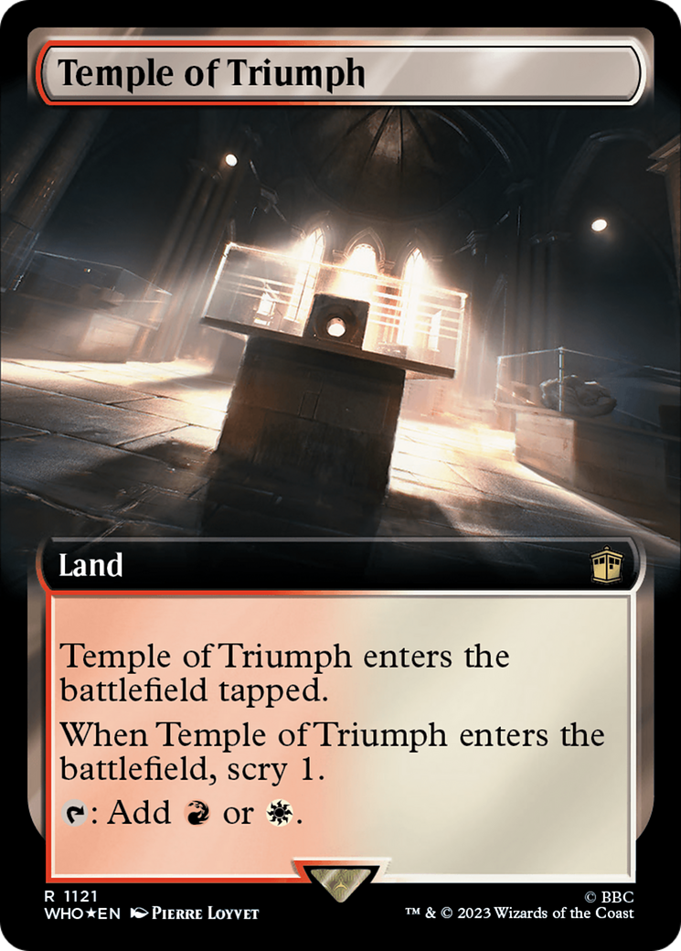 Temple of Triumph (Extended Art) (Surge Foil) [Doctor Who] | Empire Gaming NC