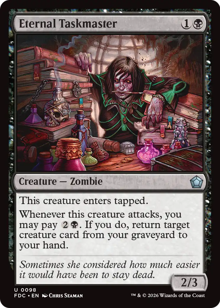 Eternal Taskmaster [Foundations Commander] | Empire Gaming NC