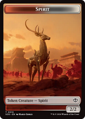 Copy // Spirit (0010) Double-Sided Token [Secrets of Strixhaven Tokens] | Empire Gaming NC