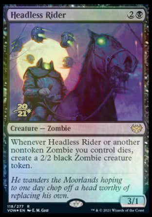 Headless Rider [Innistrad: Crimson Vow Prerelease Promos] | Empire Gaming NC
