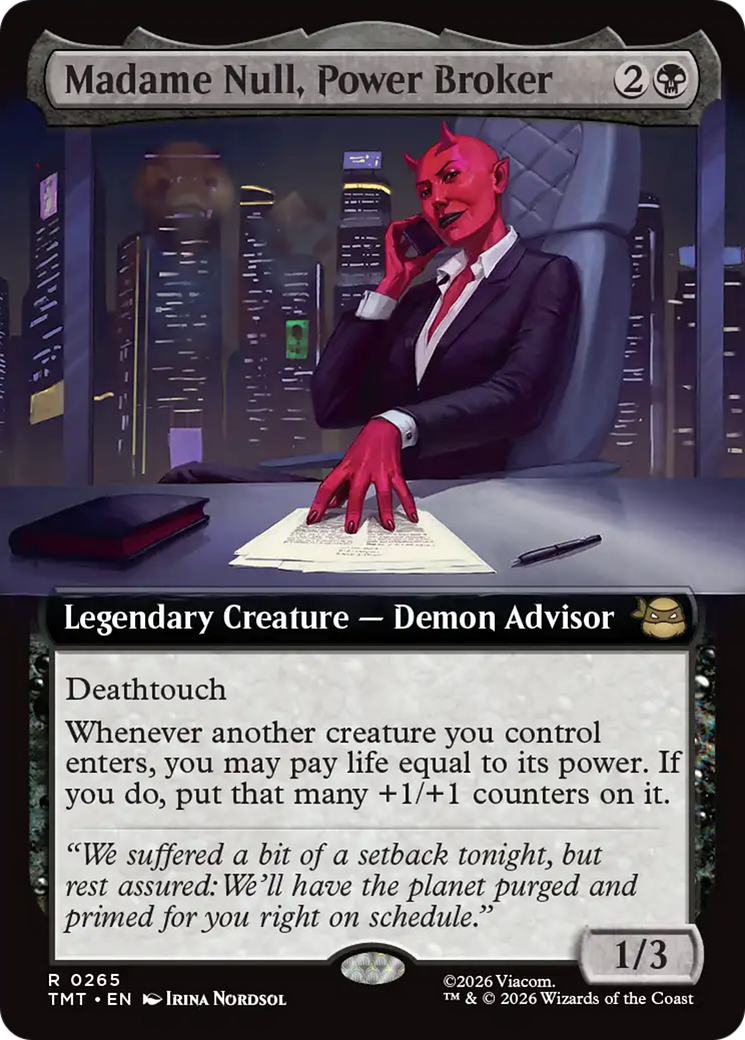 Madame Null, Power Broker (Extended Art) [Teenage Mutant Ninja Turtles] | Empire Gaming NC