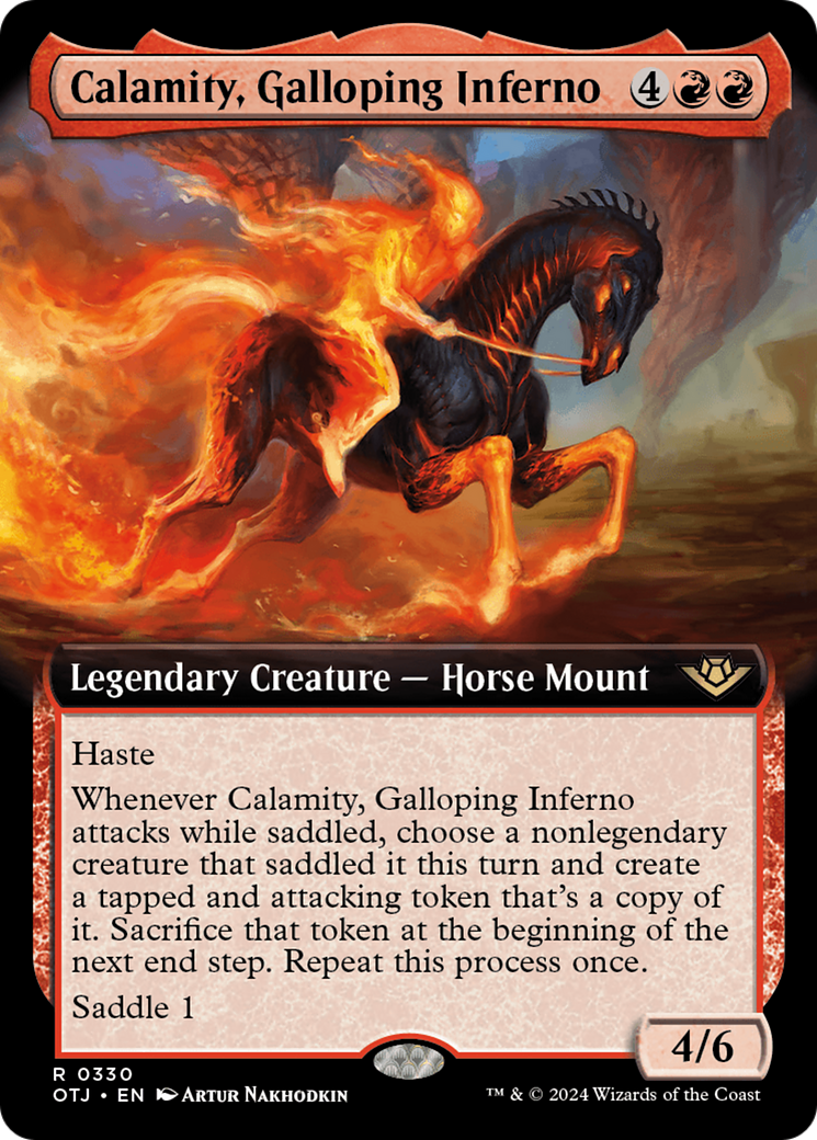 Calamity, Galloping Inferno (Extended Art) [Outlaws of Thunder Junction] | Empire Gaming NC