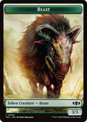 Beast // Treasure Double-Sided Token [Tarkir: Dragonstorm Commander Tokens] | Empire Gaming NC