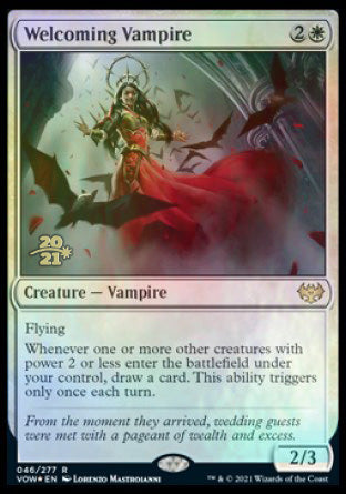 Welcoming Vampire [Innistrad: Crimson Vow Prerelease Promos] | Empire Gaming NC