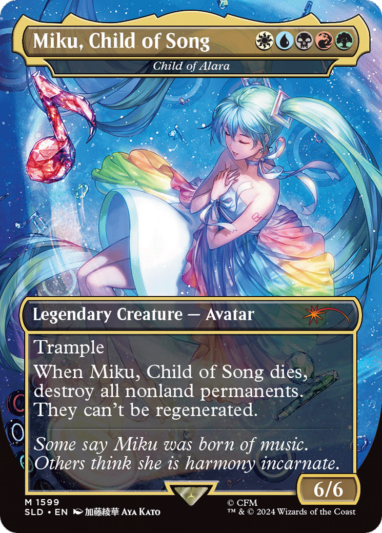 Miku, Child of Song - Child of Alara (Rainbow Foil) [Secret Lair Drop Series] | Empire Gaming NC