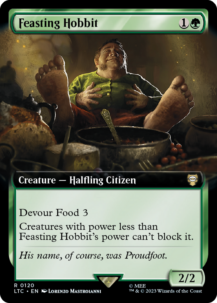 Feasting Hobbit (Extended Art) [The Lord of the Rings: Tales of Middle-Earth Commander] | Empire Gaming NC