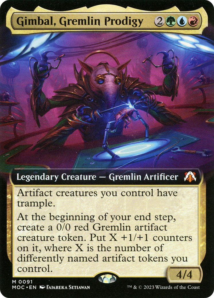 Gimbal, Gremlin Prodigy (Extended Art) [March of the Machine Commander] | Empire Gaming NC