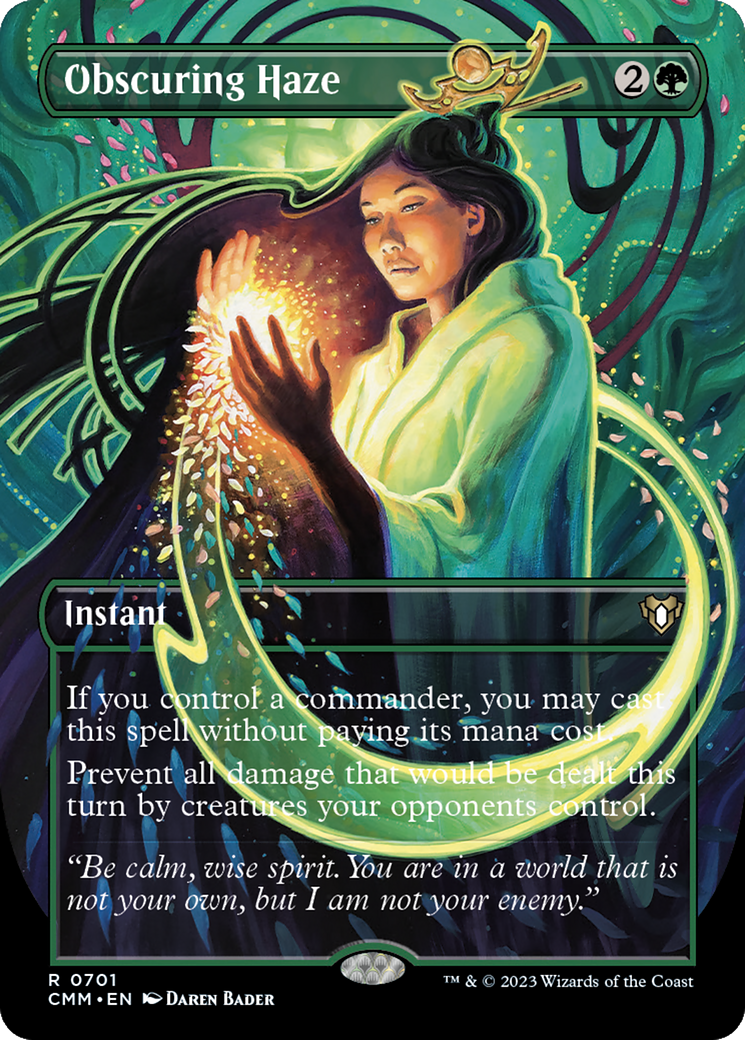 Obscuring Haze (Borderless Alternate Art) [Commander Masters] | Empire Gaming NC