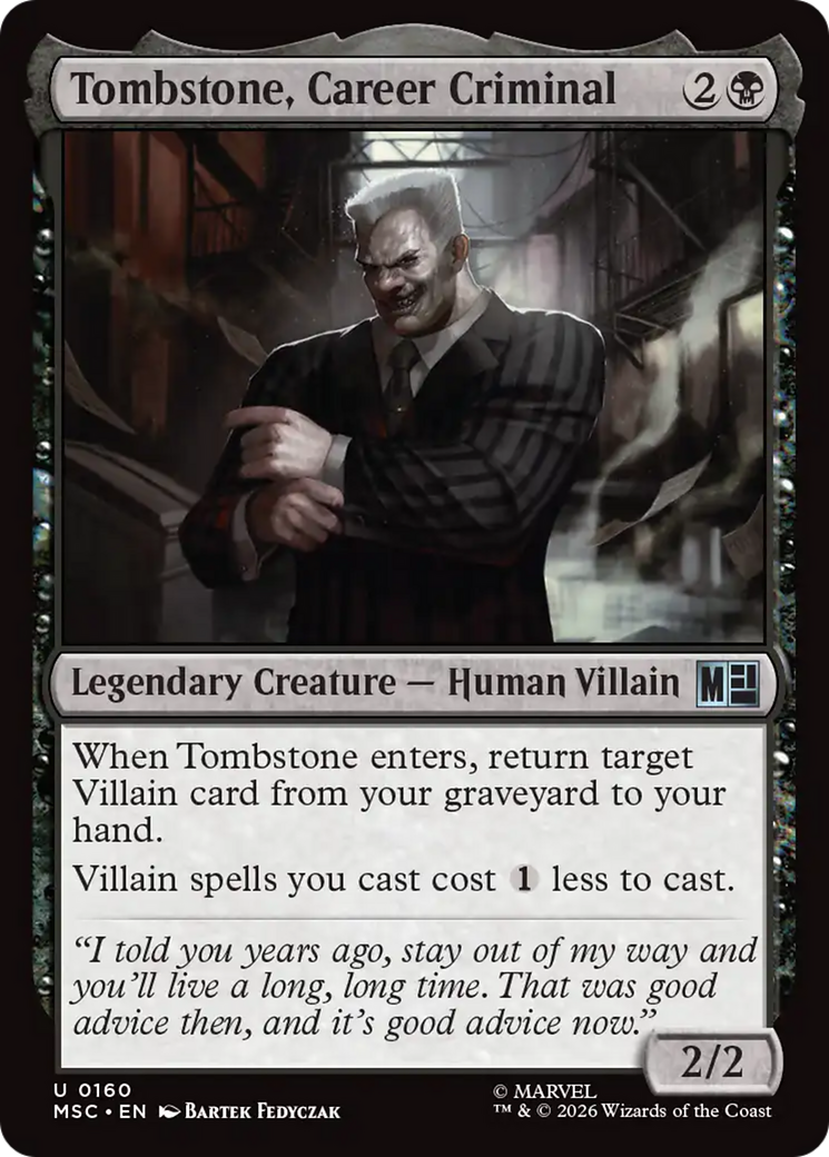 Tombstone, Career Criminal (0160) [Marvel Super Heroes Commander] | Empire Gaming NC