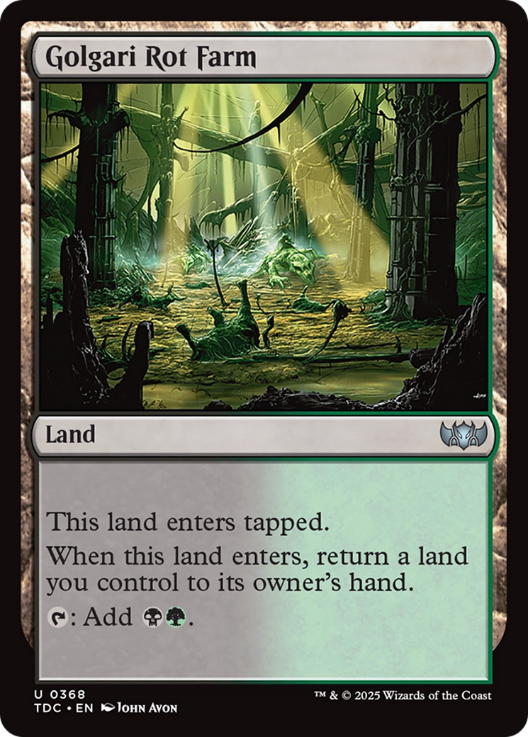 Golgari Rot Farm [Tarkir: Dragonstorm Commander] | Empire Gaming NC
