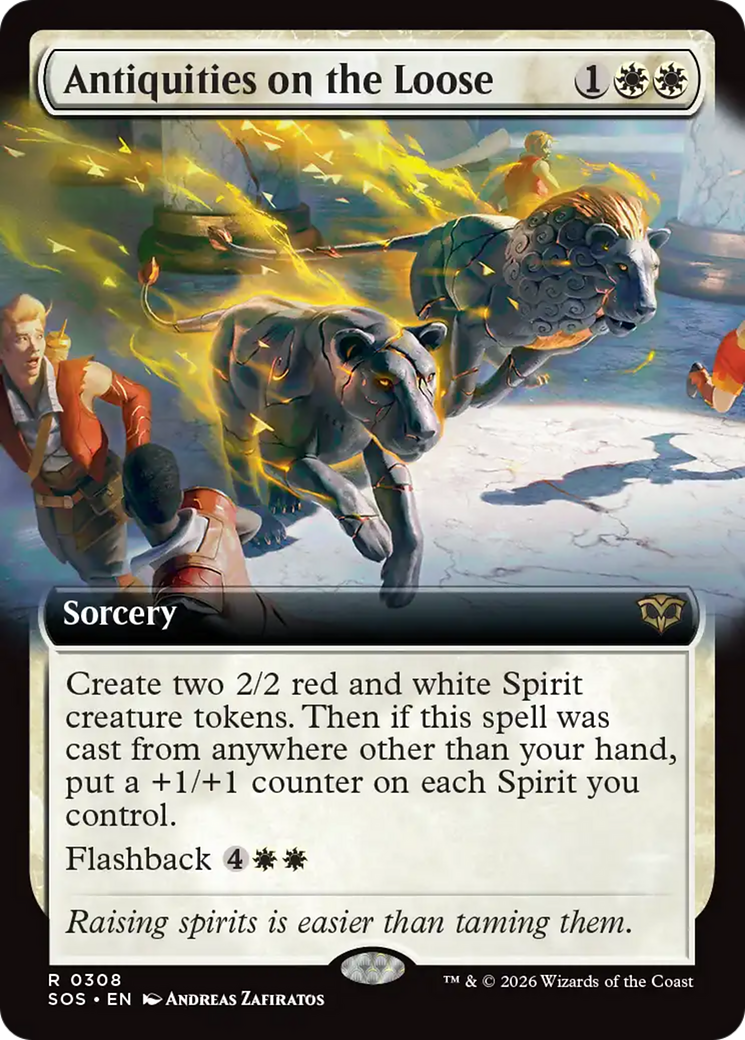 Antiquities on the Loose (Extended Art) [Secrets of Strixhaven] | Empire Gaming NC
