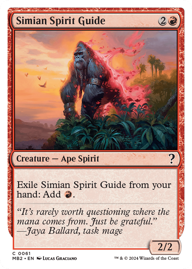 Simian Spirit Guide (White Border) [Mystery Booster 2] | Empire Gaming NC