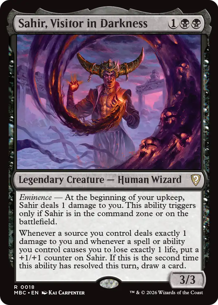 Sahir, Visitor in Darkness [Mystery Booster: Commander Edition] | Empire Gaming NC