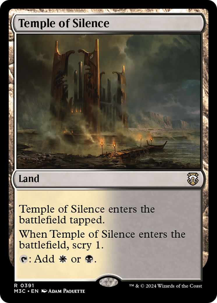 Temple of Silence (Ripple Foil) [Modern Horizons 3 Commander] | Empire Gaming NC