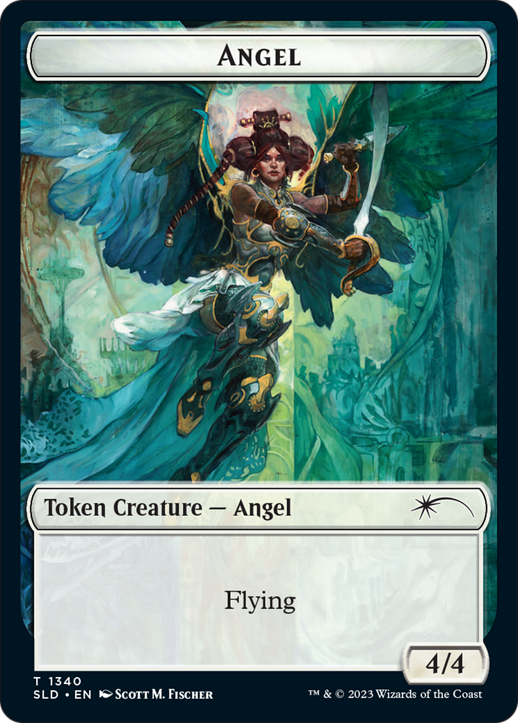 Angel (SLD) // Soldier (GRN) Double-Sided Token [Secret Lair: Angels Tokens] | Empire Gaming NC