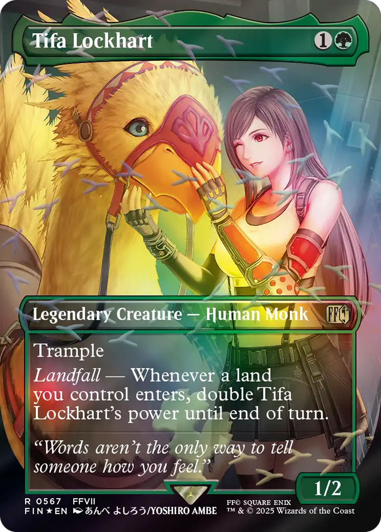 Tifa Lockhart (Borderless) (Chocobo Track Foil) [FINAL FANTASY] | Empire Gaming NC