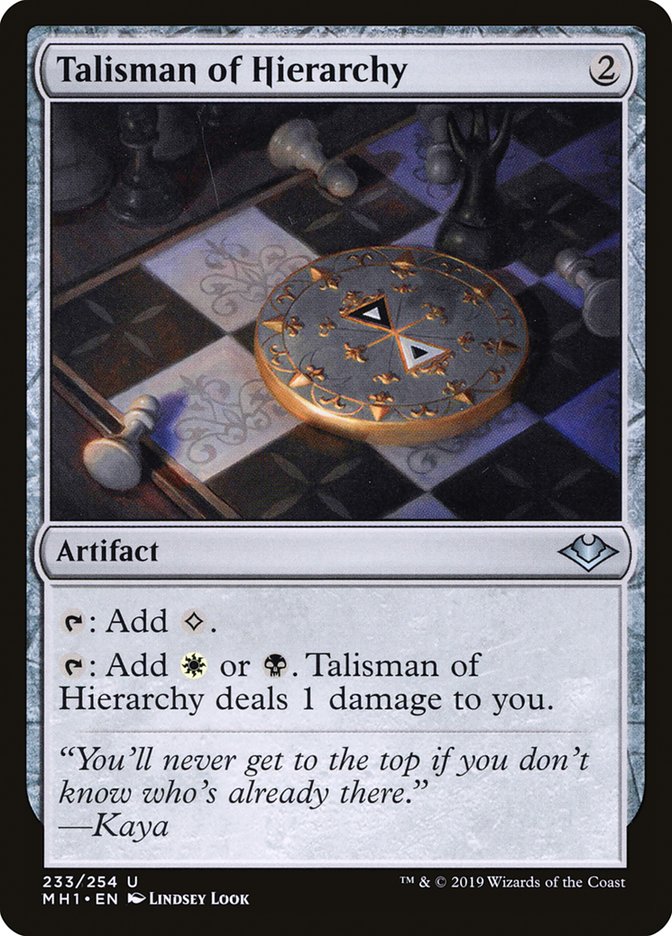 Talisman of Hierarchy [Modern Horizons] | Empire Gaming NC