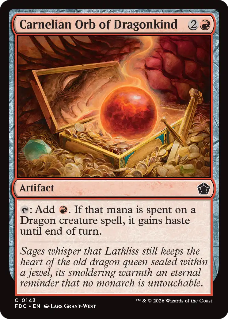 Carnelian Orb of Dragonkind [Foundations Commander] | Empire Gaming NC
