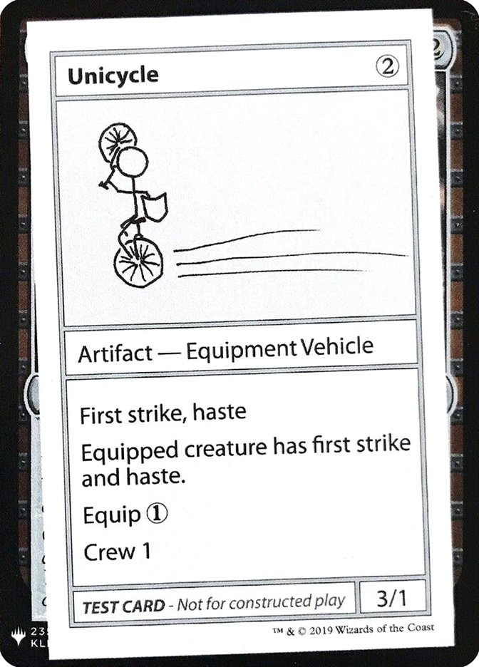 Unicycle [Mystery Booster Playtest Cards] | Empire Gaming NC