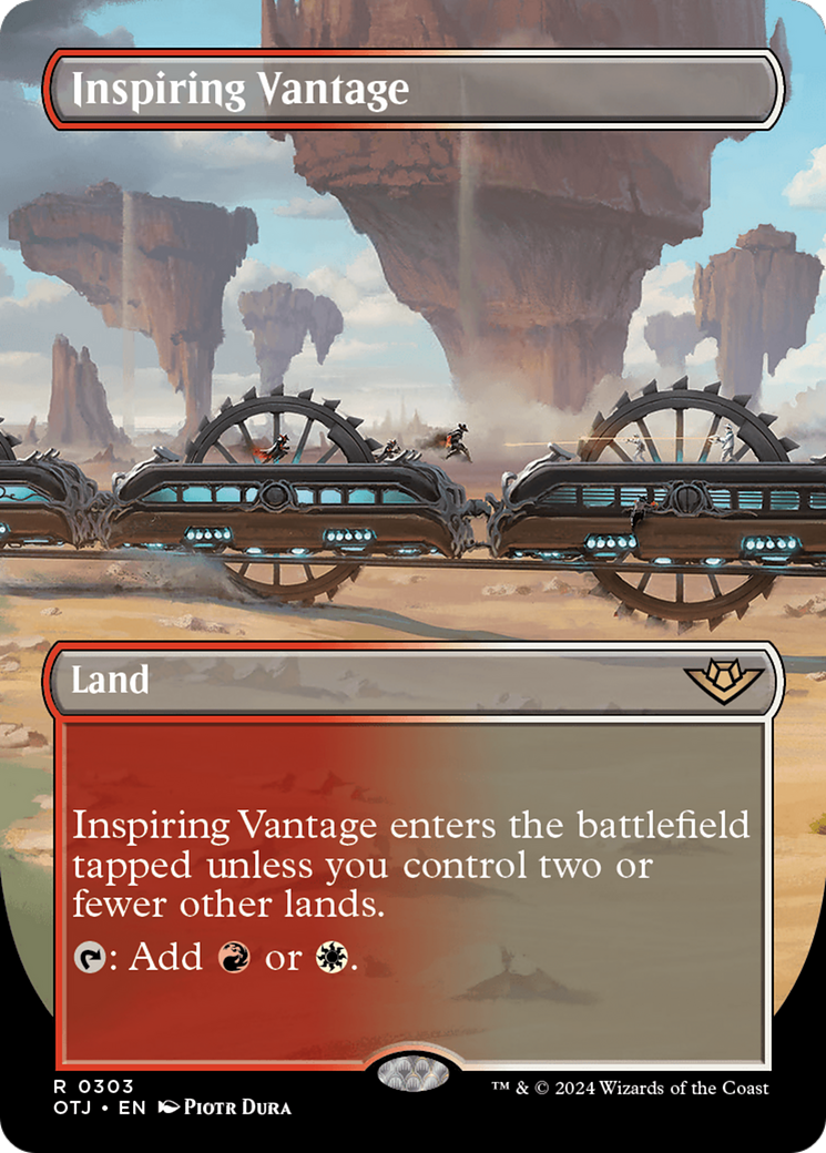 Inspiring Vantage (Borderless) [Outlaws of Thunder Junction] | Empire Gaming NC