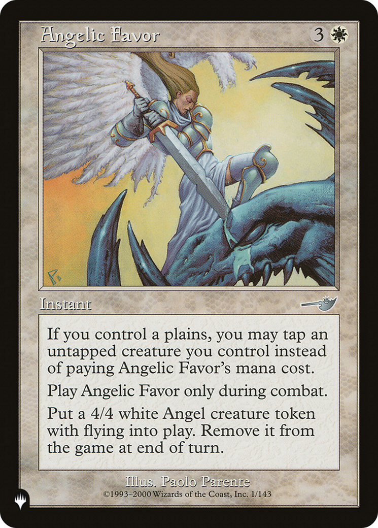 Angelic Favor [The List Reprints] | Empire Gaming NC