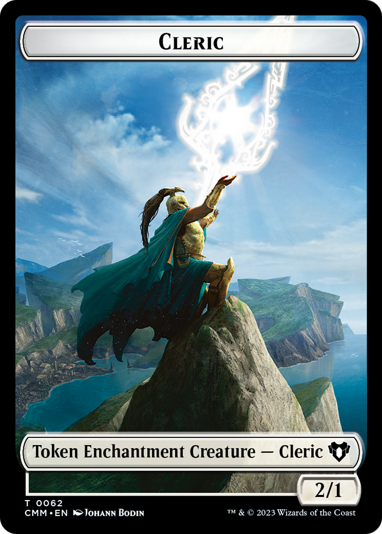 Cleric // Cat Beast Double-Sided Token [Commander Masters Tokens] | Empire Gaming NC