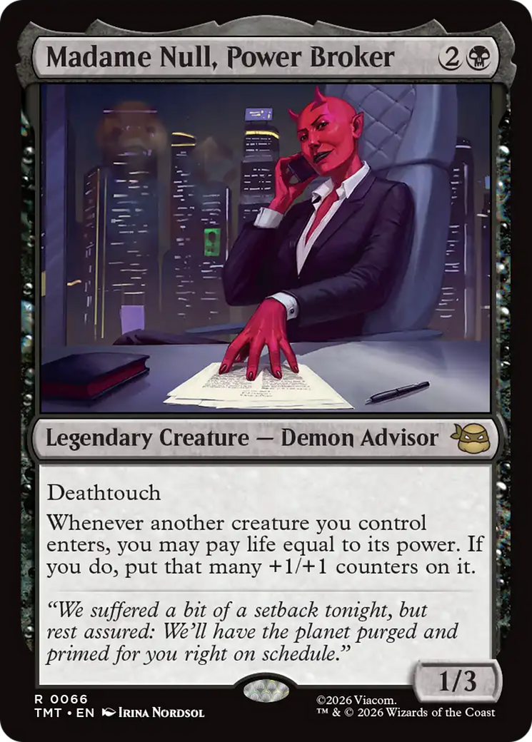 Madame Null, Power Broker [Teenage Mutant Ninja Turtles] | Empire Gaming NC