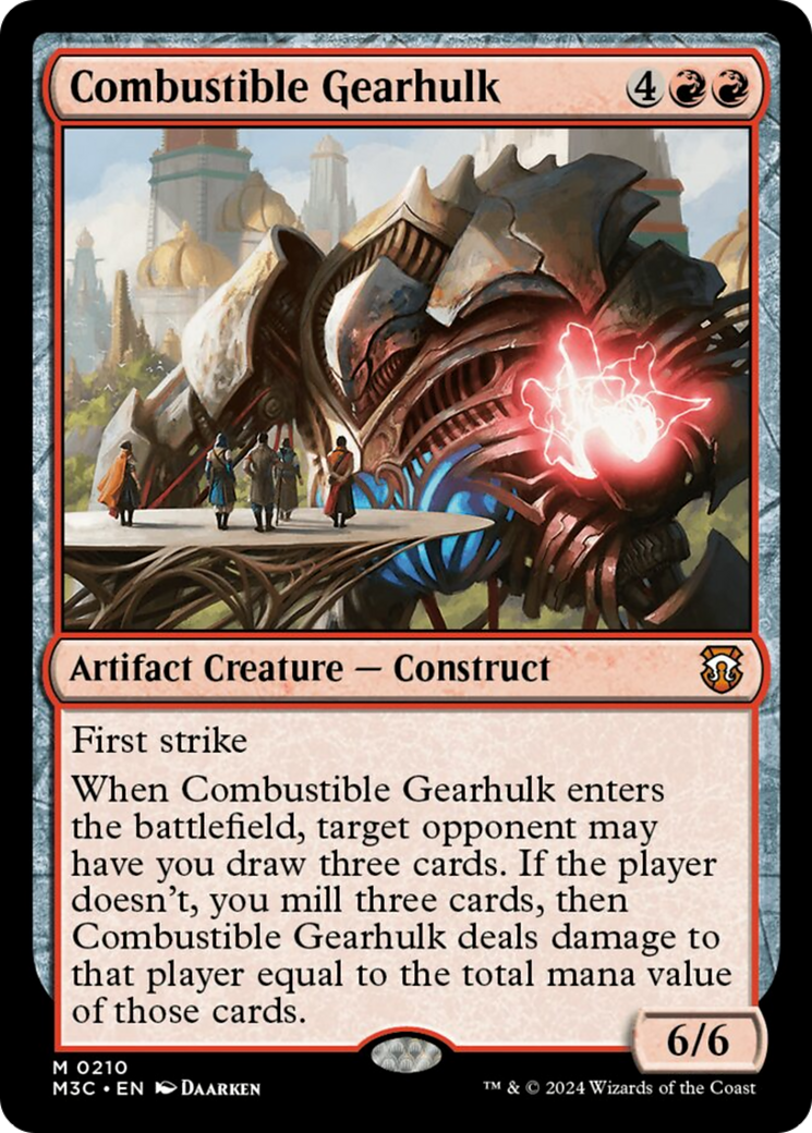 Combustible Gearhulk [Modern Horizons 3 Commander] | Empire Gaming NC