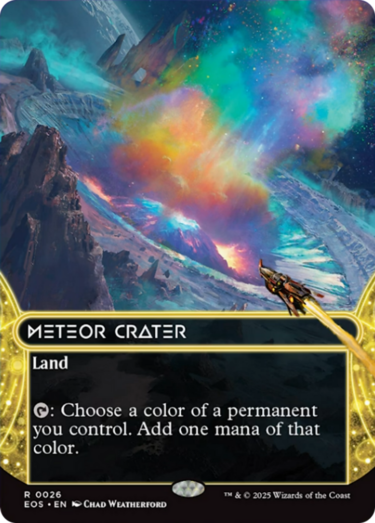Meteor Crater (0026) (Borderless) [Edge of Eternities: Stellar Sights] | Empire Gaming NC