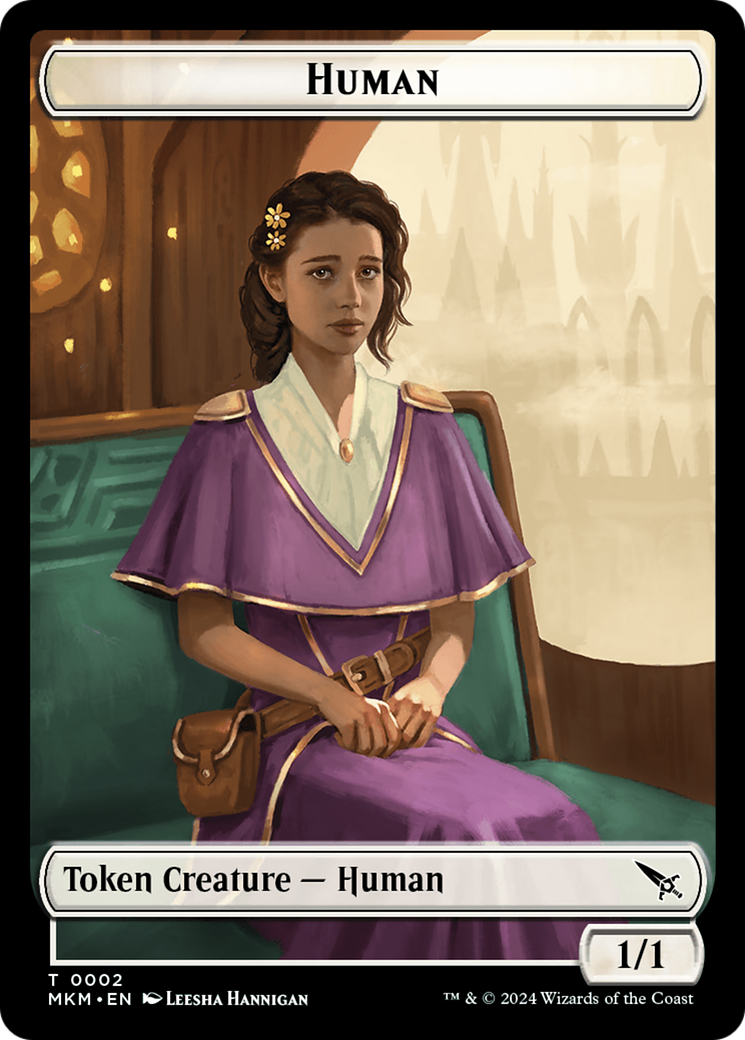 Detective // Human Double-Sided Token [Murders at Karlov Manor Tokens] | Empire Gaming NC