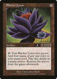 Blacker Lotus (Oversized) [Oversize Cards] | Empire Gaming NC