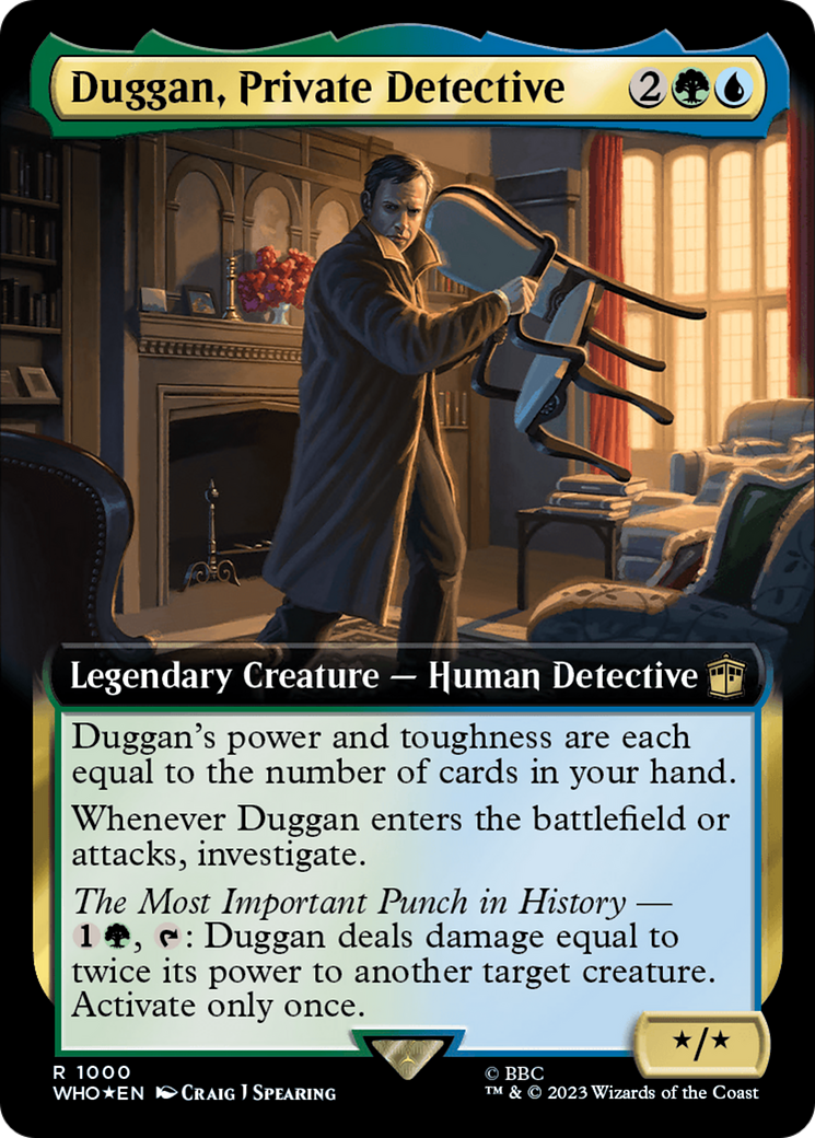 Duggan, Private Detective (Extended Art) (Surge Foil) [Doctor Who] | Empire Gaming NC