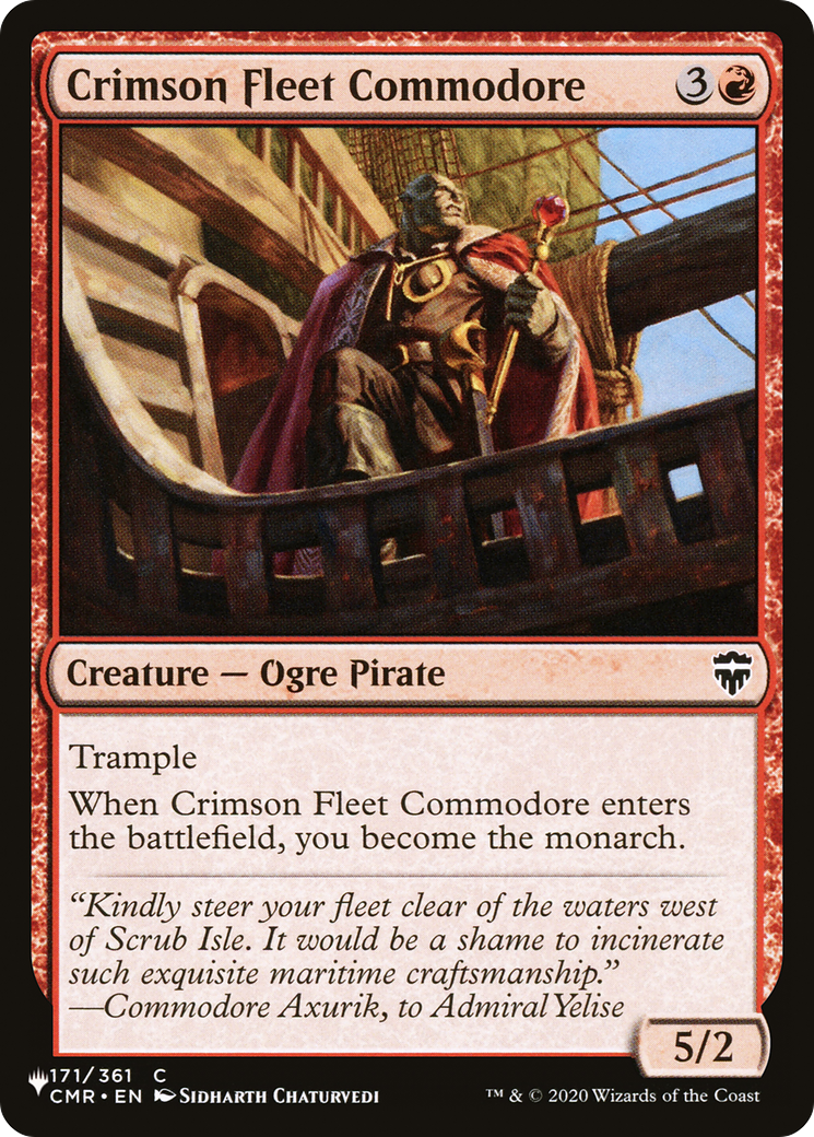 Crimson Fleet Commodore [The List] | Empire Gaming NC