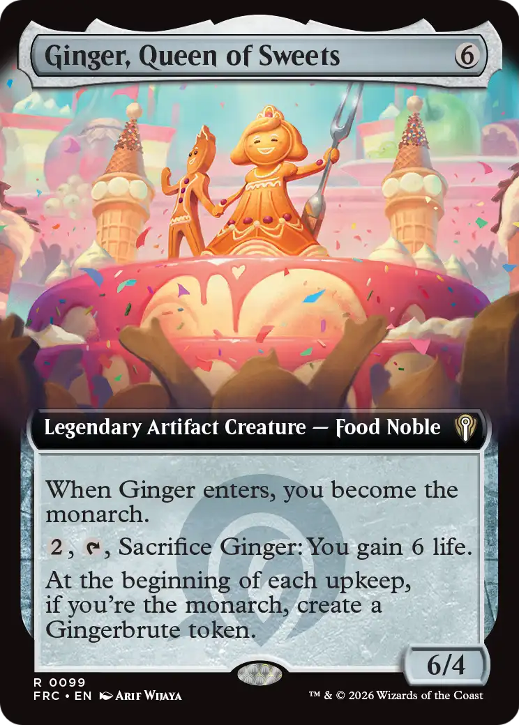 Ginger, Queen of Sweets (Extended Art) [Reality Fracture Commander] | Empire Gaming NC