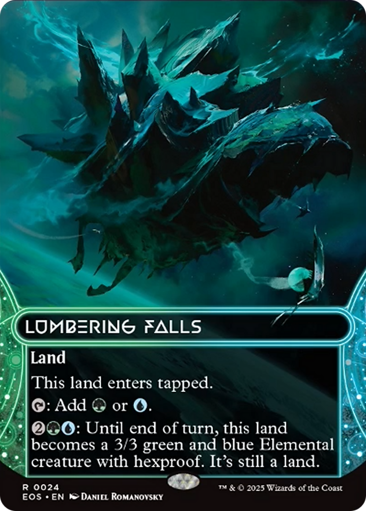 Lumbering Falls (0024) (Borderless) [Edge of Eternities: Stellar Sights] | Empire Gaming NC