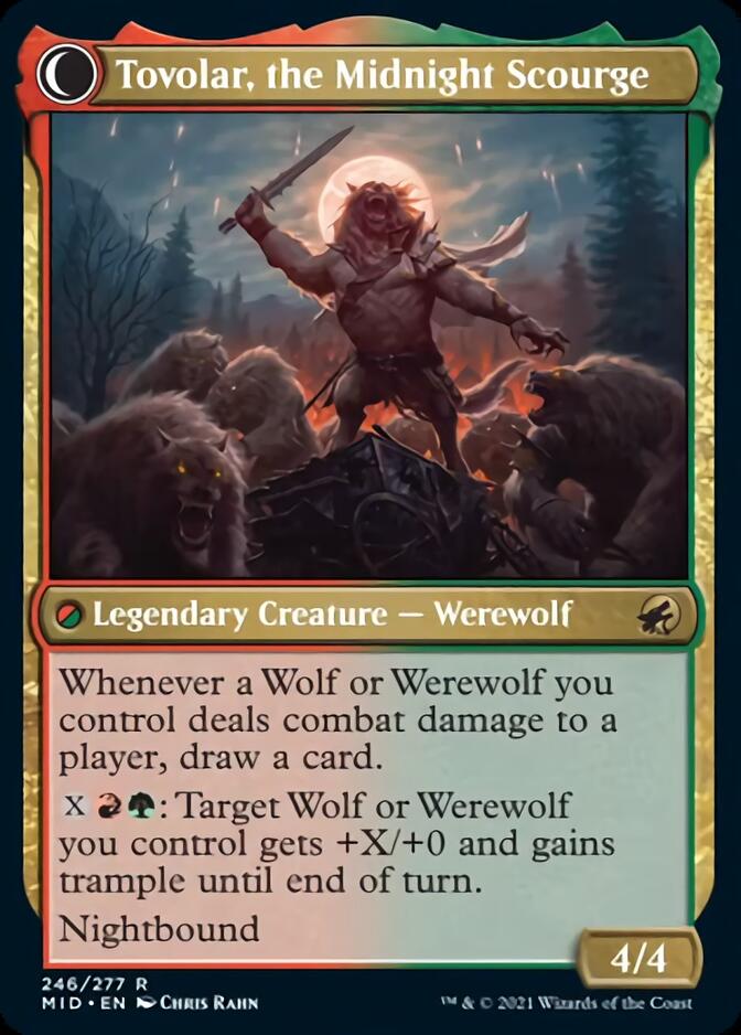 Tovolar, Dire Overlord // Tovolar, the Midnight Scourge [Innistrad: Midnight Hunt] | Empire Gaming NC