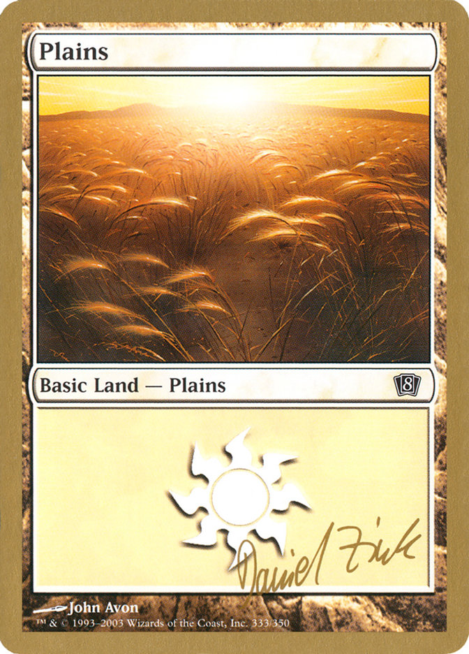 Plains (dz333) (Daniel Zink) [World Championship Decks 2003] | Empire Gaming NC