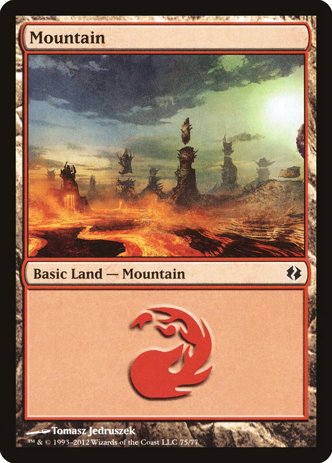 Mountain (75) [Duel Decks: Venser vs. Koth] | Empire Gaming NC