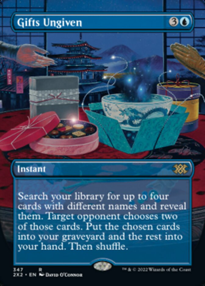 Gifts Ungiven (Borderless Alternate Art) [Double Masters 2022] | Empire Gaming NC