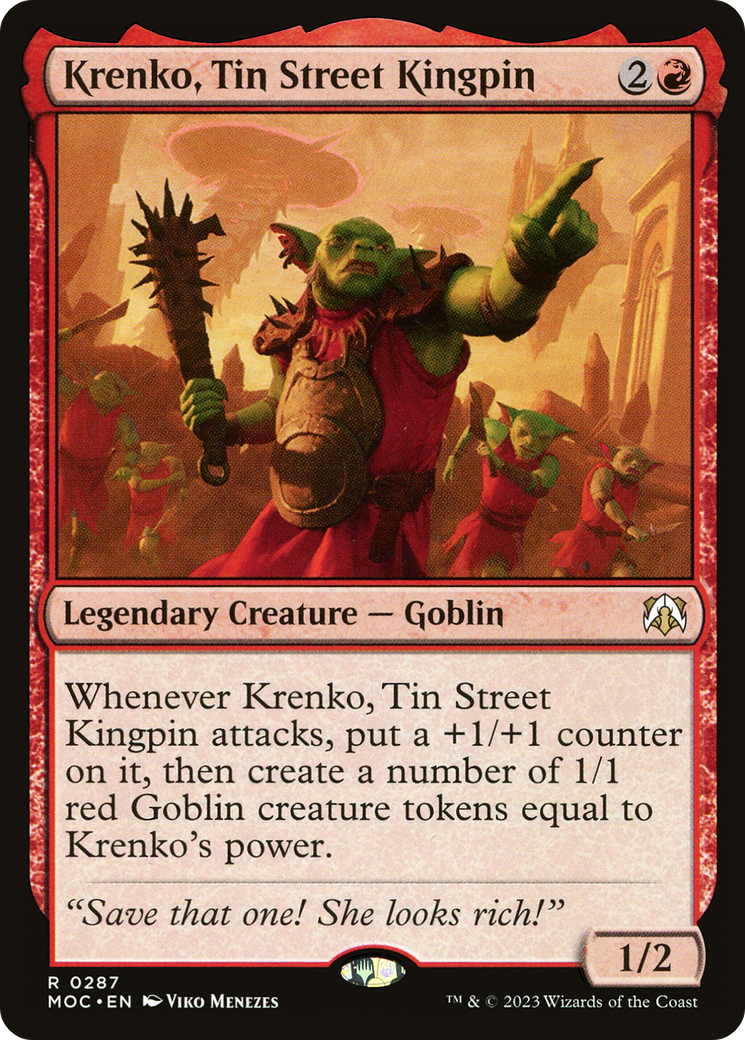 Krenko, Tin Street Kingpin [March of the Machine Commander] | Empire Gaming NC