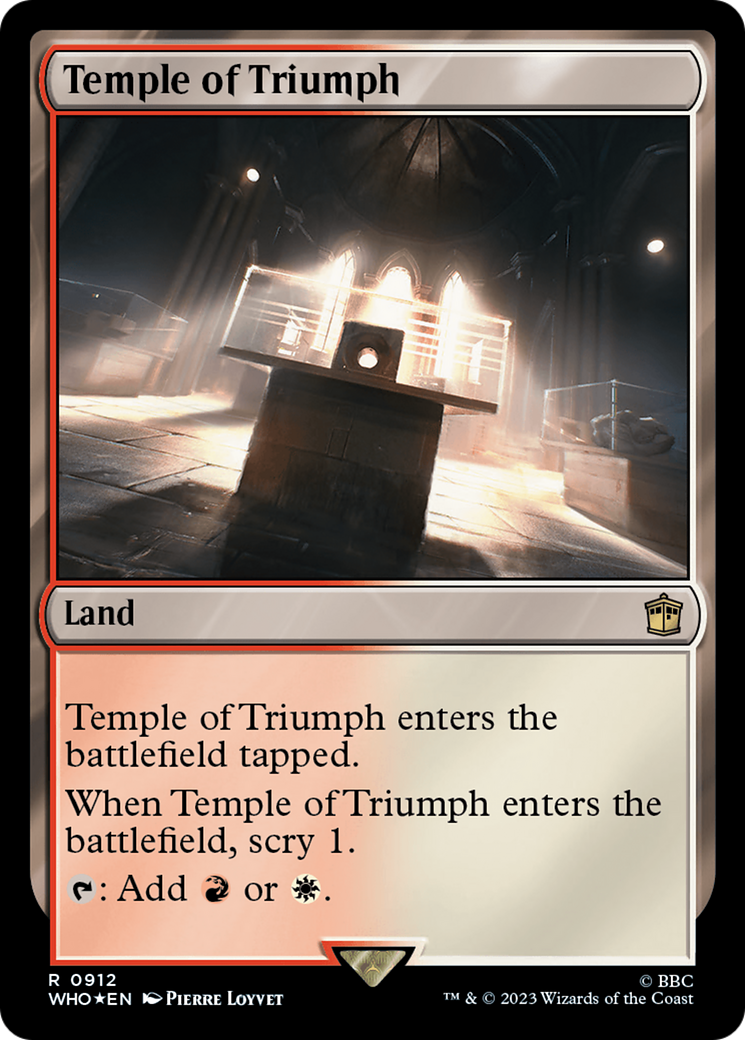 Temple of Triumph (Surge Foil) [Doctor Who] | Empire Gaming NC