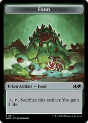 Elemental // Food (0011) Double-Sided Token [Wilds of Eldraine Tokens] | Empire Gaming NC