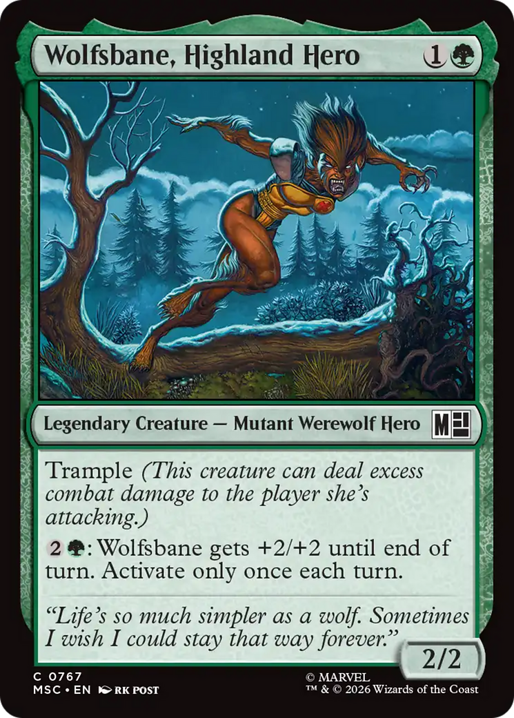 Wolfsbane, Highland Hero [Marvel Super Heroes Commander] | Empire Gaming NC