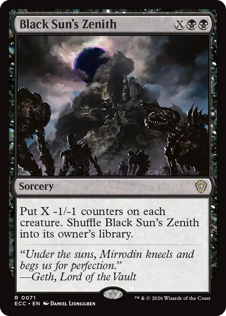Black Sun's Zenith [Lorwyn Eclipsed Commander] | Empire Gaming NC