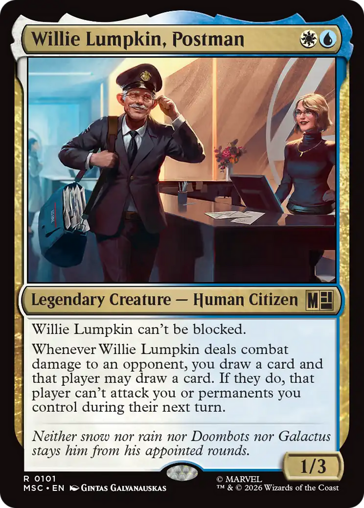 Willie Lumpkin, Postman (Surge Foil) [Marvel Super Heroes Commander] | Empire Gaming NC