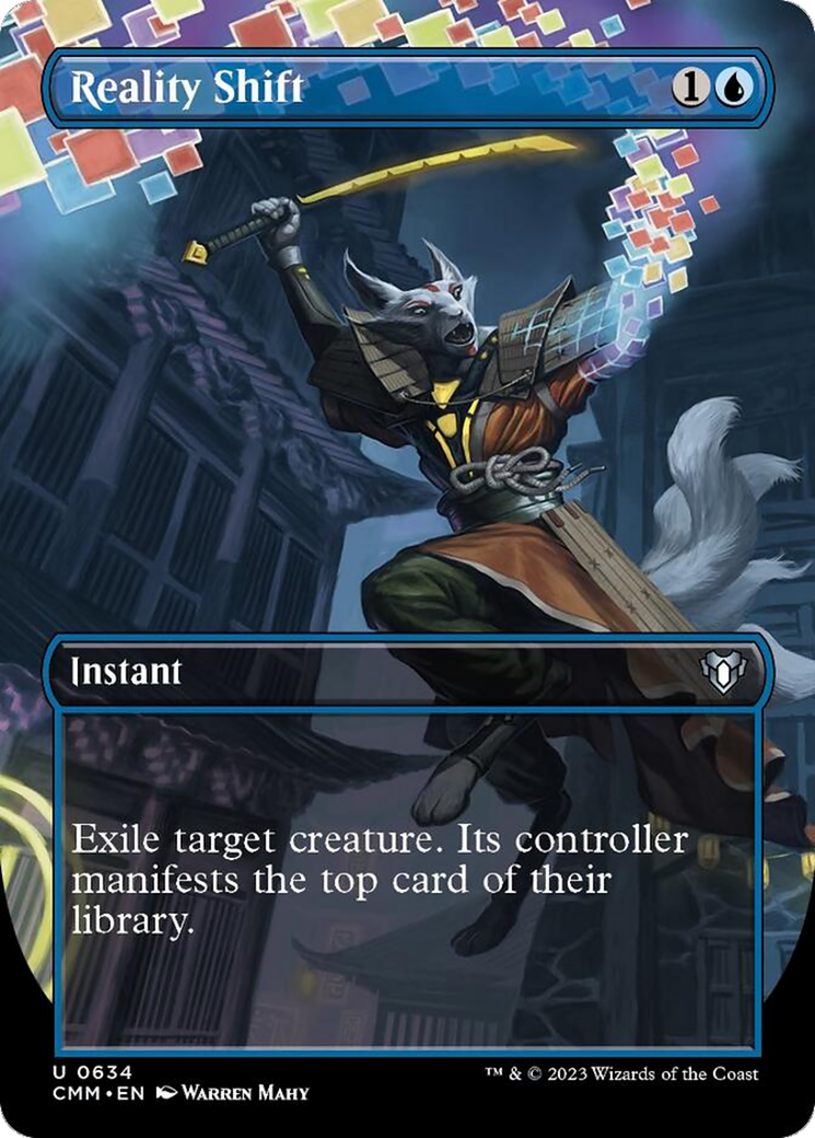 Reality Shift (Borderless Alternate Art) [Commander Masters] | Empire Gaming NC