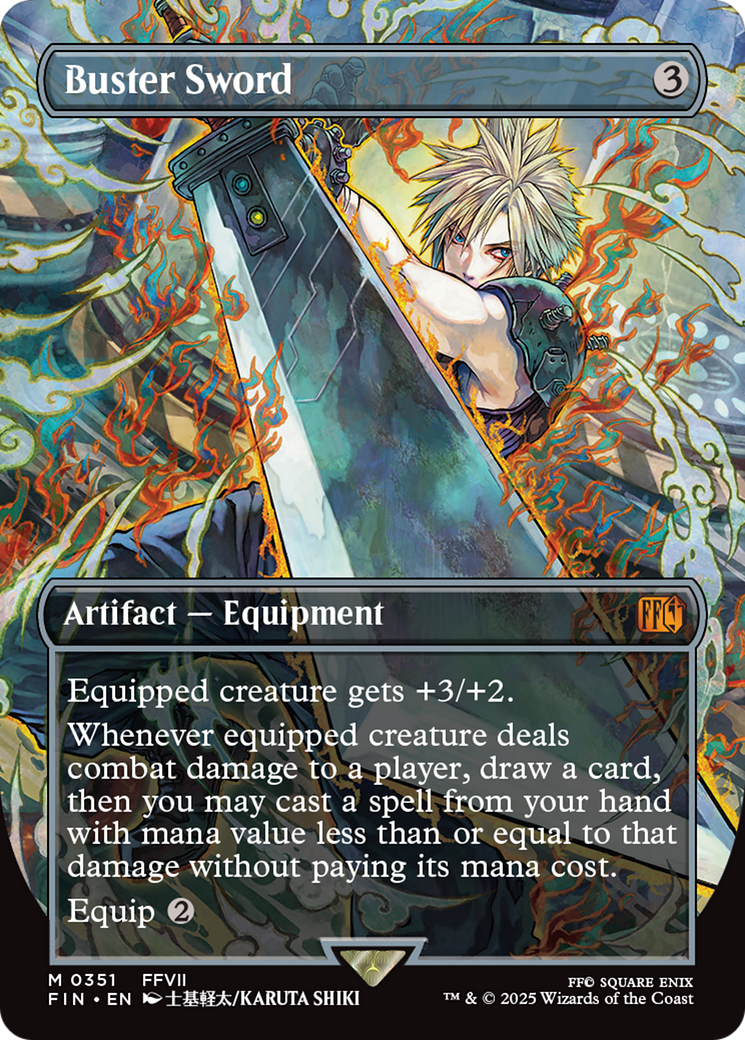 Buster Sword (Borderless) [FINAL FANTASY] | Empire Gaming NC